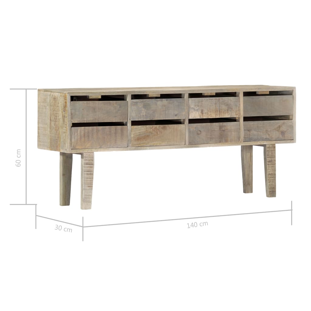 Credenza 140x30x60 cm in Legno Massello di Mango 247914