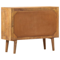 Credenza con Motivo Stampato 90x30x70 cm in Massello di Mango cod mxl 16339