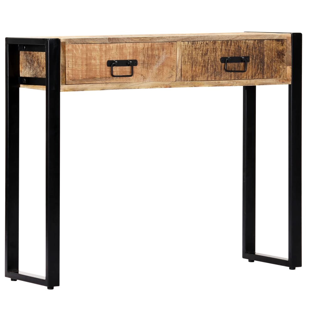 Tavolo Consolle 90x30x75 cm in Legno Massello di Mango 247920