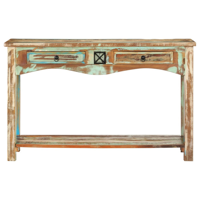 Tavolo Consolle 120x40x75 cm in Legno Massello di Recupero cod mxl 13811