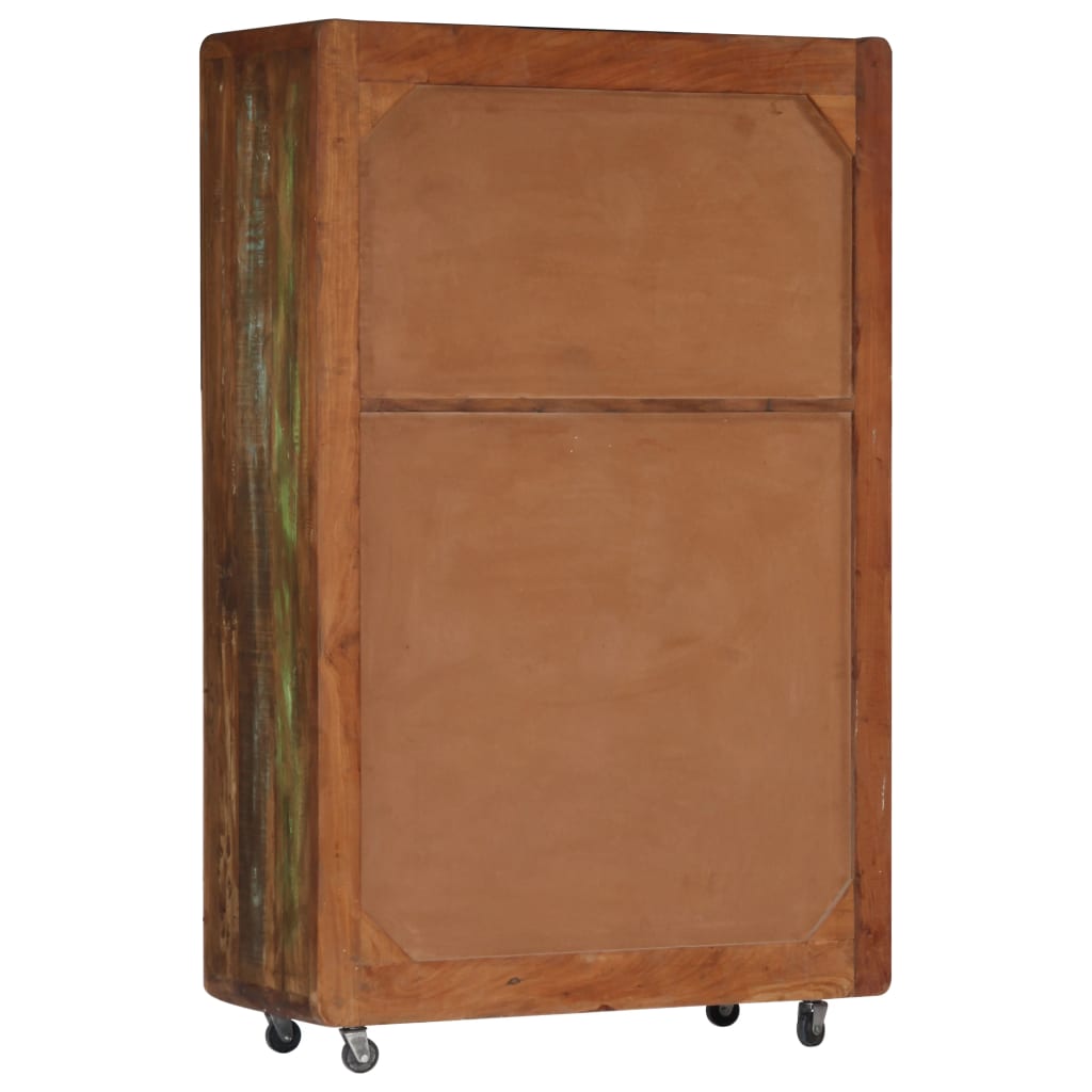 Credenza 90x42x142 cm Legno Massello di Recupero