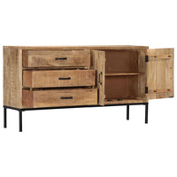 Credenza 140x35x75 cm in Legno Massello di Mango 249857