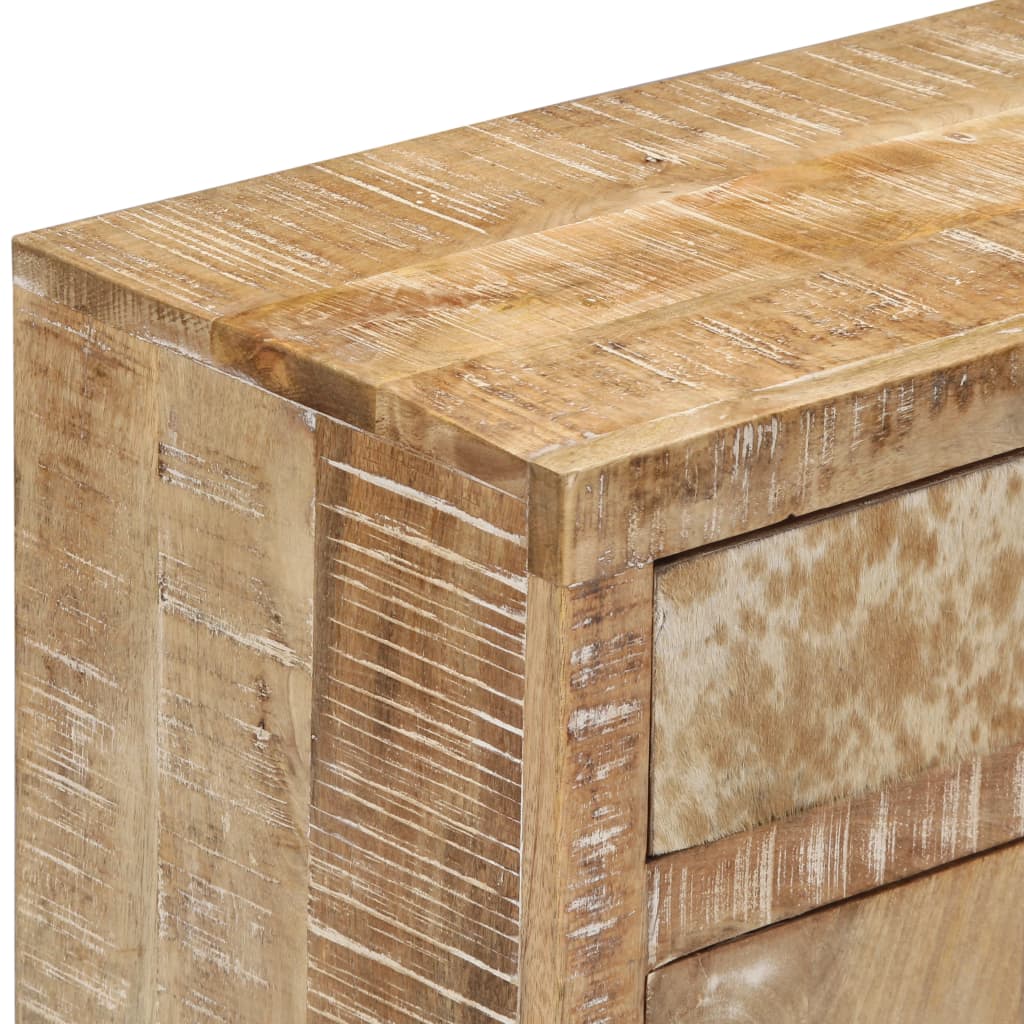 Credenza 60x30x75 cm in Legno Massello di Mango