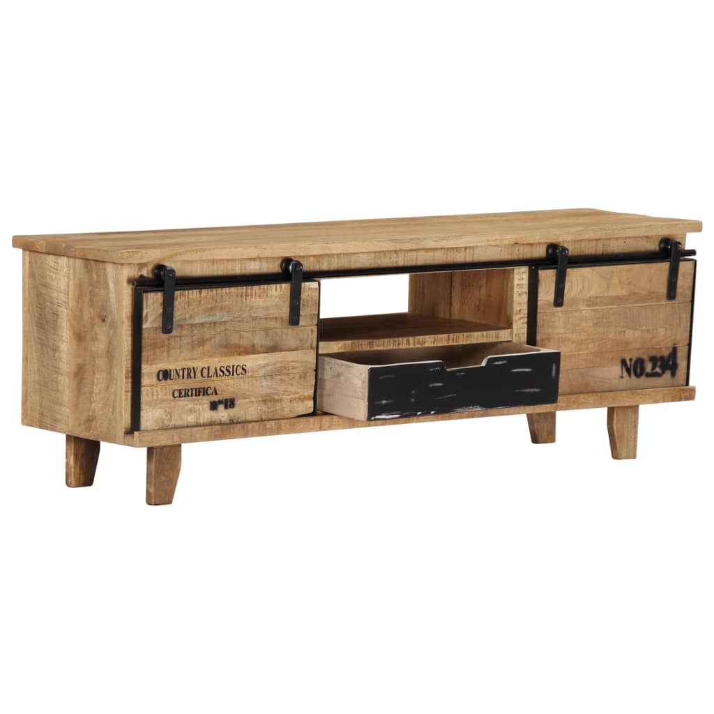 Mobile Porta TV 120x30x40 cm in Legno Massello di Mango cod mxl 8948