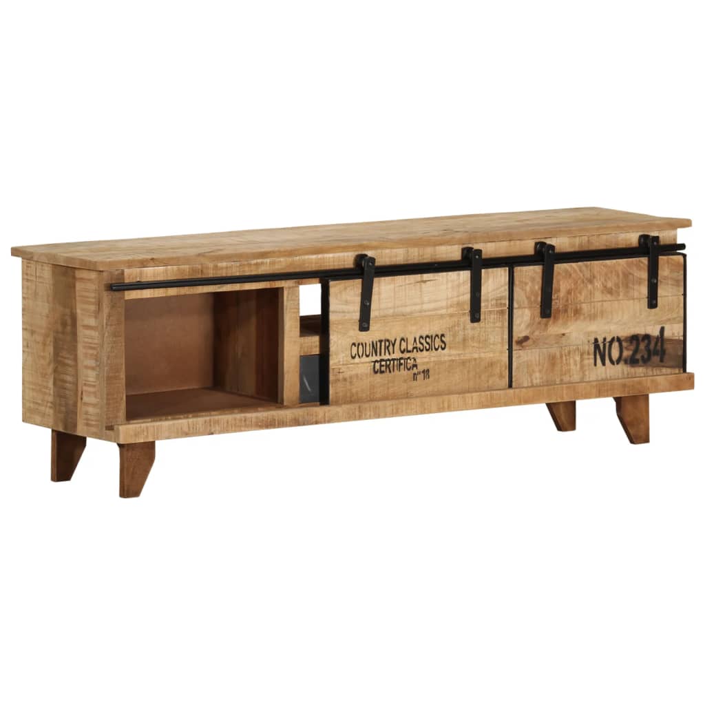 Mobile Porta TV 120x30x40 cm in Legno Massello di Mango cod mxl 8948