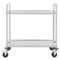 Carrello da Cucina a 2 Livelli 95x45x83,5 cm in Acciaio Inox 50913