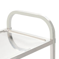 Carrello da Cucina a 2 Livelli 95x45x83,5 cm in Acciaio Inox 50913