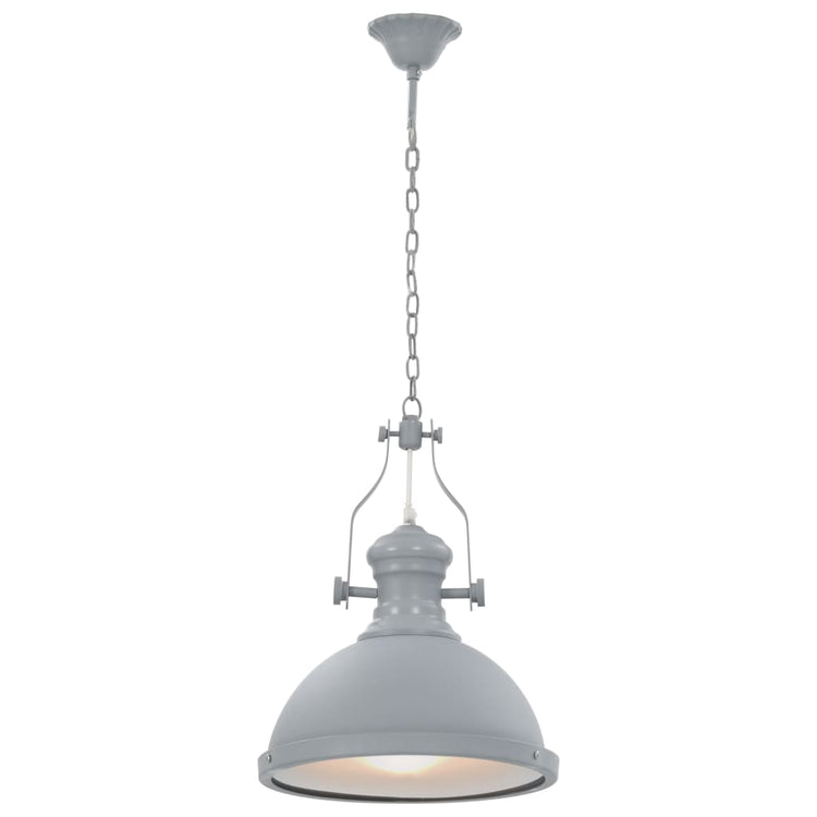 Lampadario Grigio Rotondo E27 cod mxl 64319