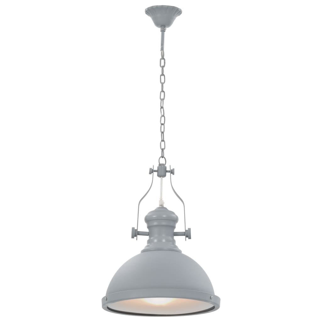 Lampadario Grigio Rotondo E27 cod 12149