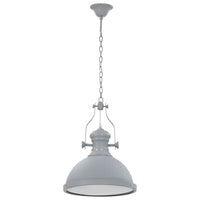 Lampadario Grigio Rotondo E27 cod mxl 64319