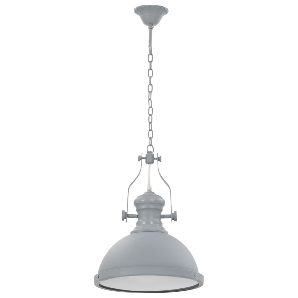 Lampadario Grigio Rotondo E27 cod 12149