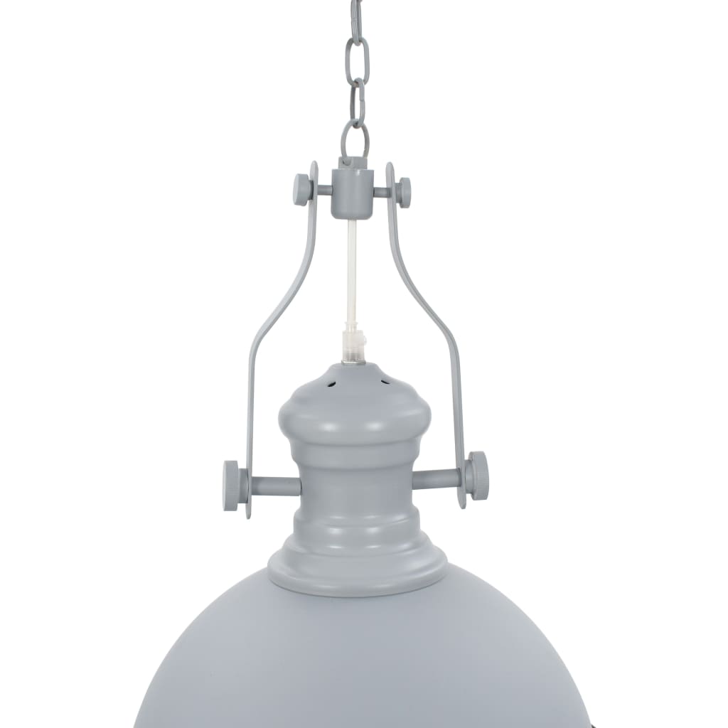 Lampadario Grigio Rotondo E27 cod mxl 64319