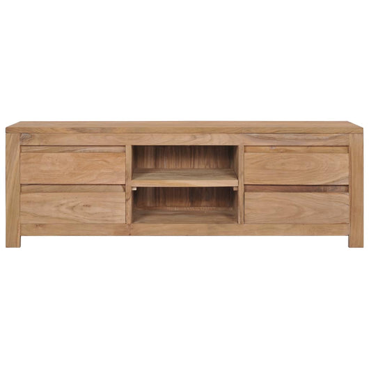 Mobile Porta TV 120x30x40 cm in Legno Massello di Teak cod mxl 16386