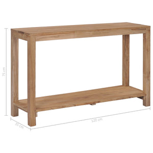 Tavolo Consolle 120x35x75 cm in Legno Massello di Teak cod mxl 29836