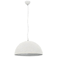 Lampadario da Soffitto Bianco e Argento Ø50 cm E27 50937