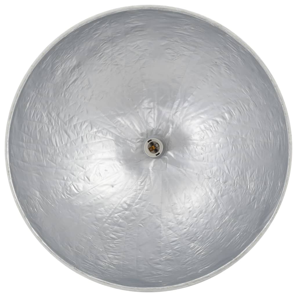 Lampadario da Soffitto Bianco e Argento Ø50 cm E27 50937