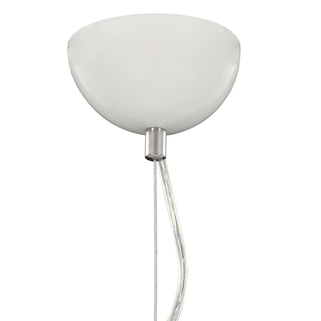 Lampadario da Soffitto Bianco e Argento Ø50 cm E27 50937