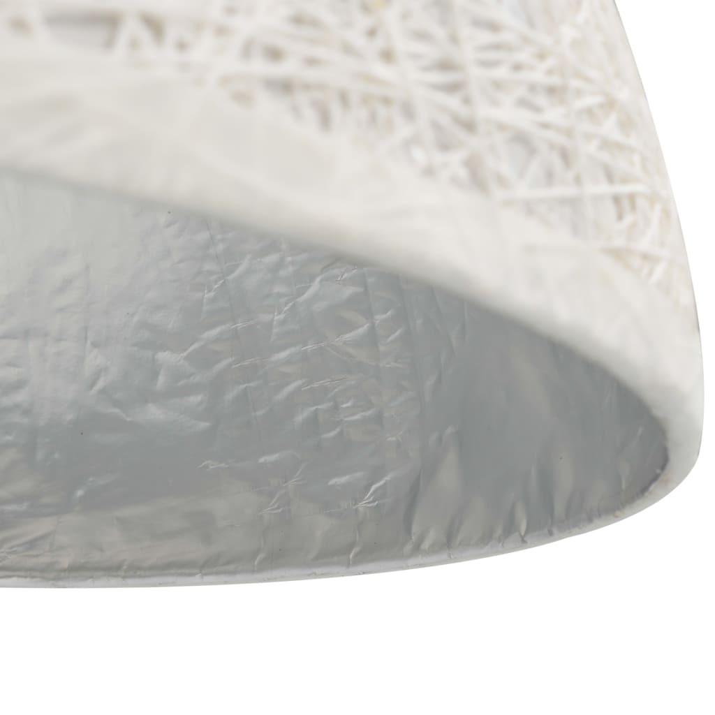 Lampadario da Soffitto Bianco e Argento Ø50 cm E27 50937