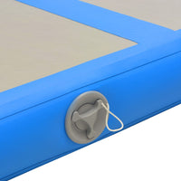 Tappetino Ginnastica Gonfiabile con Pompa 400x100x10 cm PVC Blu cod mxl 67037