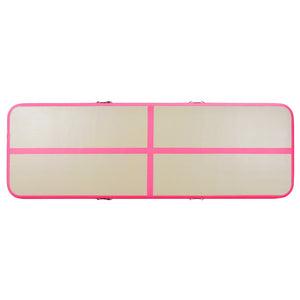 Tappetino Ginnastica Gonfiabile con Pompa 700x100x10cm PVC Rosa cod mxl 78398