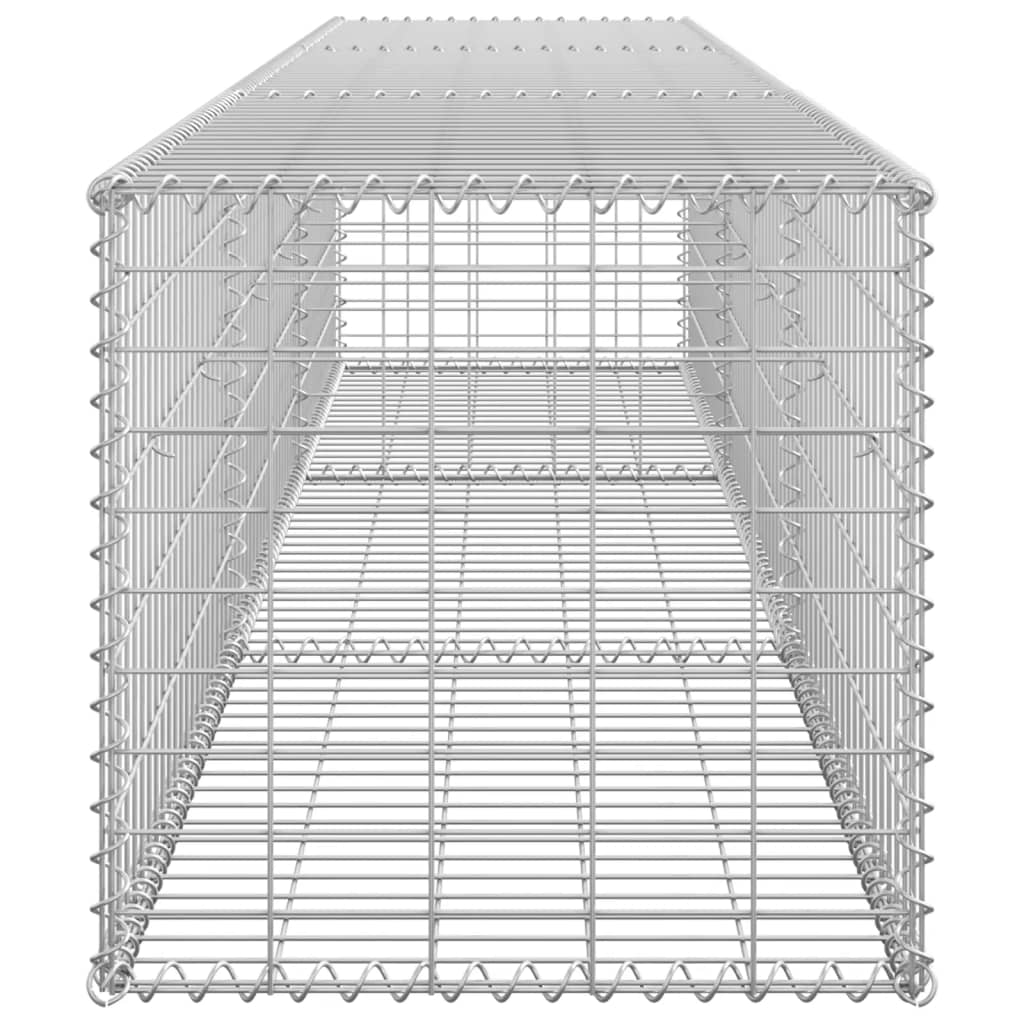 Gabbione con Copertura in Acciaio Zincato 300x50x50 cm 143591