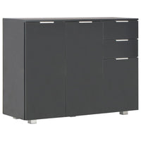 Credenza Nero Lucido 107x35x80,5 cm cod mxl 11573