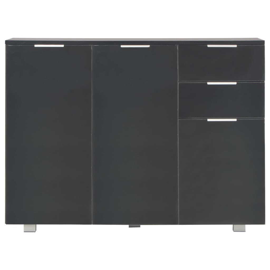 Credenza Nero Lucido 107x35x80,5 cm cod mxl 11573