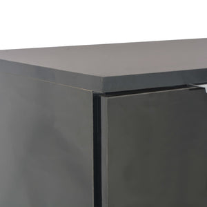 Credenza Nero Lucido 107x35x80,5 cm 283719