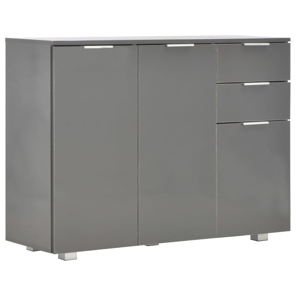 Credenza Grigio Lucido 107x35x80,5 cm cod mxl 10256