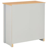 Credenza Grigia 79x35x81 cm 283742