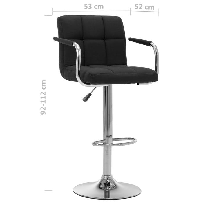 Sedia da Bar Nera in Tessuto cod mxl 57779