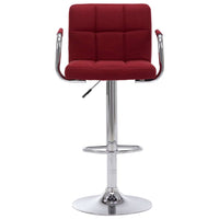 Sedia da Bar Rosso Vino in Tessuto cod mxl 70327