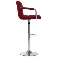 Sedia da Bar Rosso Vino in Tessuto cod mxl 70327