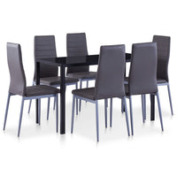 Set da Pranzo 7 pz Grigio cod mxl 5859