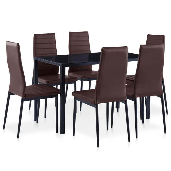 Set da Pranzo 7 pz Marrone cod mxl 64143