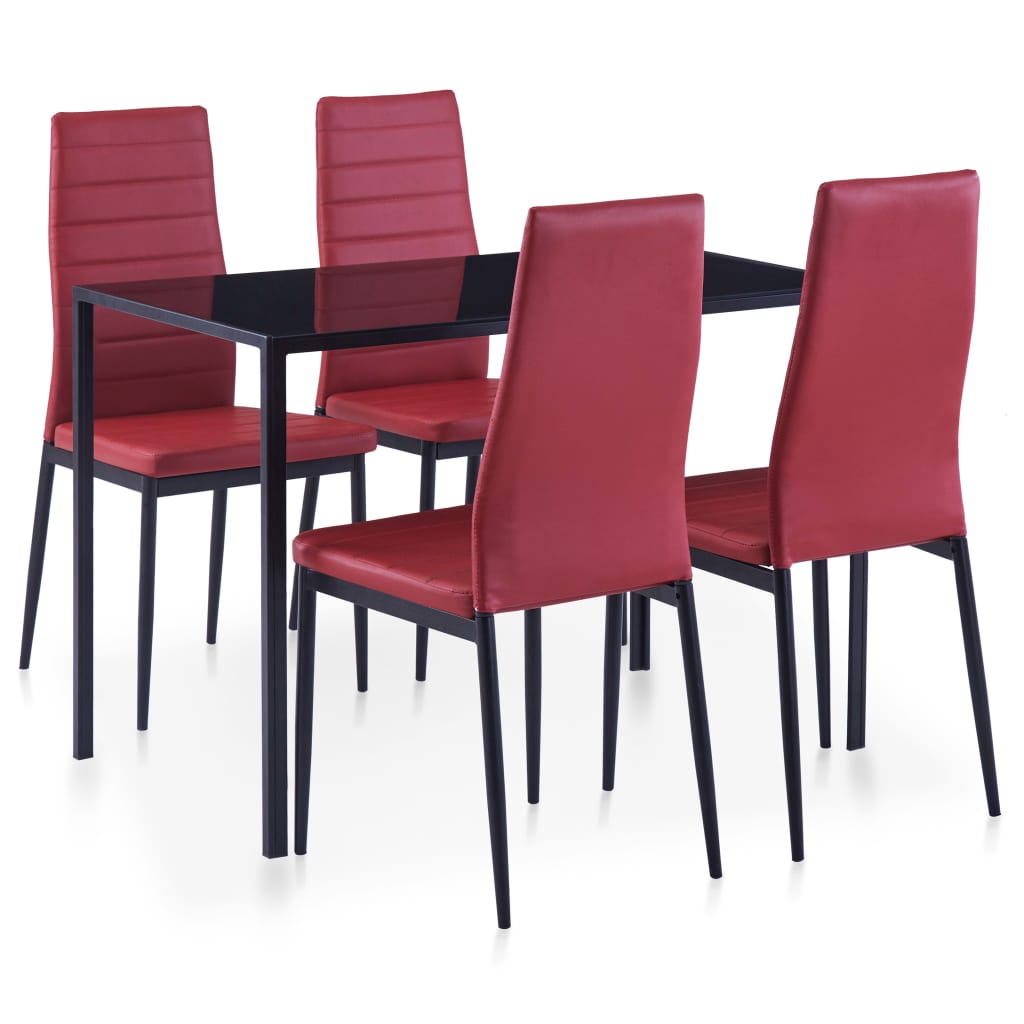 Set da Pranzo 5 pz Rosso Vino cod mxl 6784