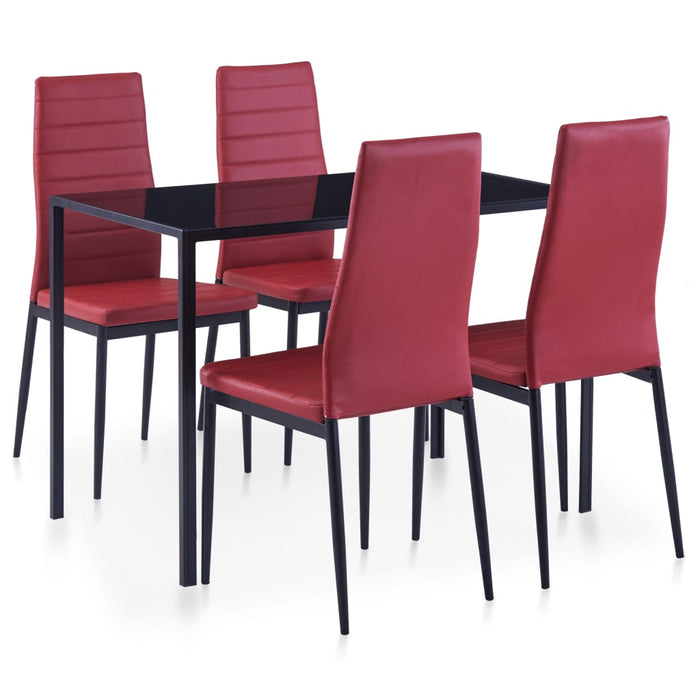 Set da Pranzo 5 pz Rosso Vino cod mxl 6784