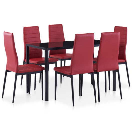 Set da Pranzo 7 pz Rosso Vino cod mxl 18879