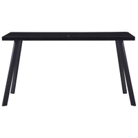 Tavolo da Pranzo Nero 140x70x75 cm in Vetro Temperatocod mxl 81000