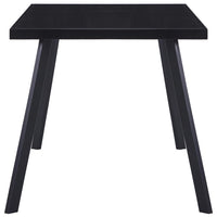 Tavolo da Pranzo Nero 180x90x75 cm in Vetro Temperatocod mxl 129417