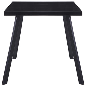 Tavolo da Pranzo Nero 180x90x75 cm in Vetro Temperatocod mxl 129417