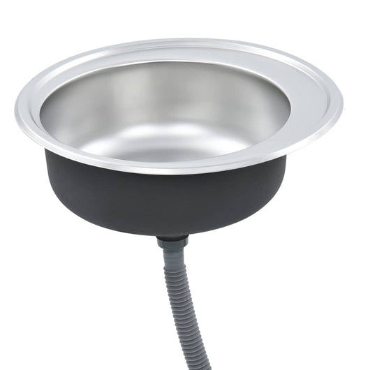 Lavello da Cucina con Filtro e Sifone in Acciaio Inox 145071