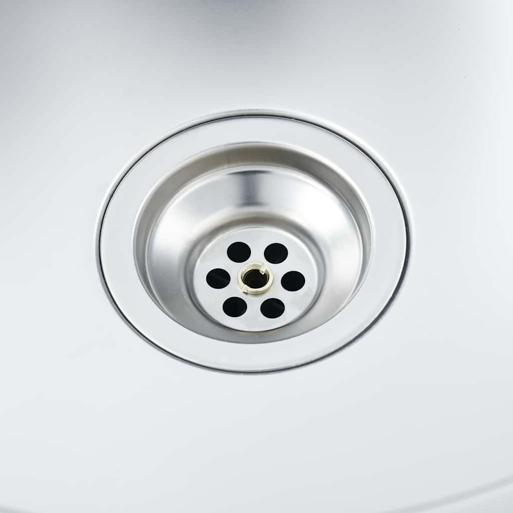 Lavello da Cucina con Filtro e Sifone in Acciaio Inox 145073