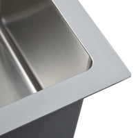 Lavello da Cucina Lavorato a Mano con Filtro in Acciaio Inox cod mxl 54041