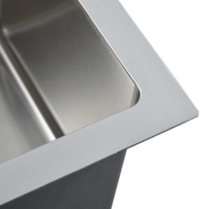 Lavello da Cucina Lavorato a Mano con Filtro in Acciaio Inox cod mxl 52801