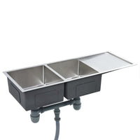 Lavello da Cucina Lavorato a Mano con Filtro in Acciaio Inox cod mxl 57831