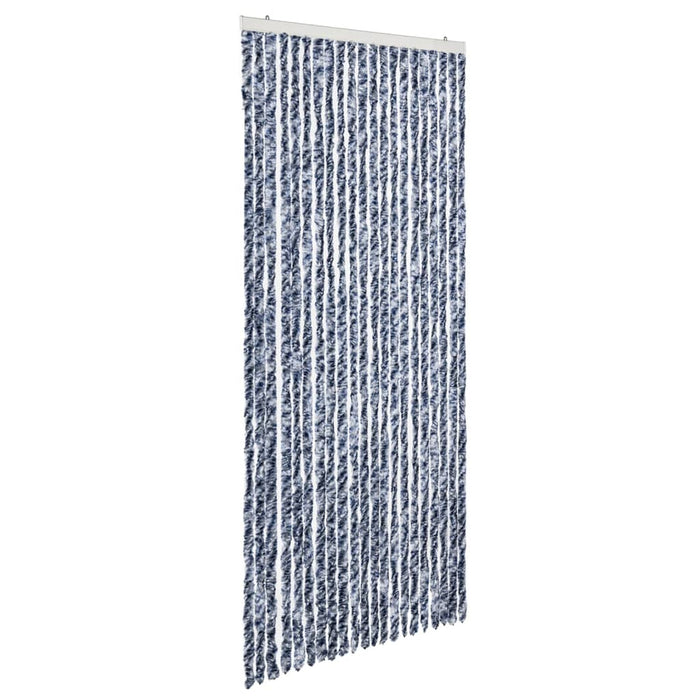 Zanzariera Blu Bianco e Argento  90x220 cm Ciniglia 284274