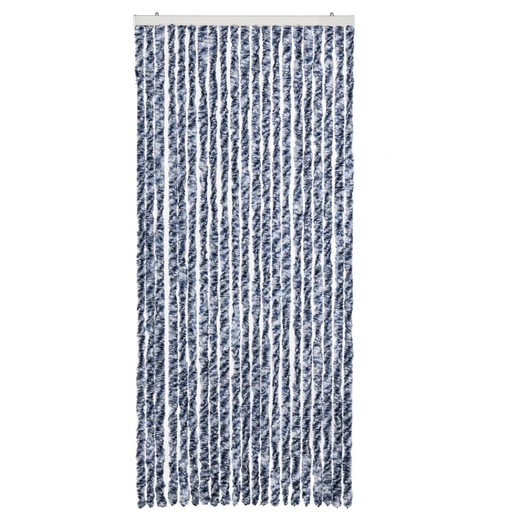 Zanzariera Blu Bianco e Argento  90x220 cm Ciniglia 284274