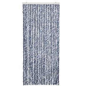 Zanzariera Blu Bianco e Argento  90x220 cm Ciniglia 284274