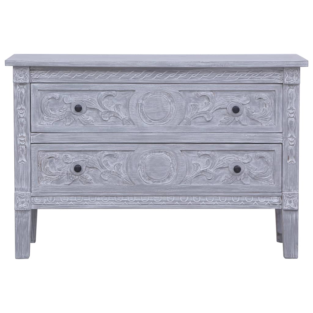 Credenza con 2 Cassetti 90x30x60 cm in Legno Massello di Mogano 283851